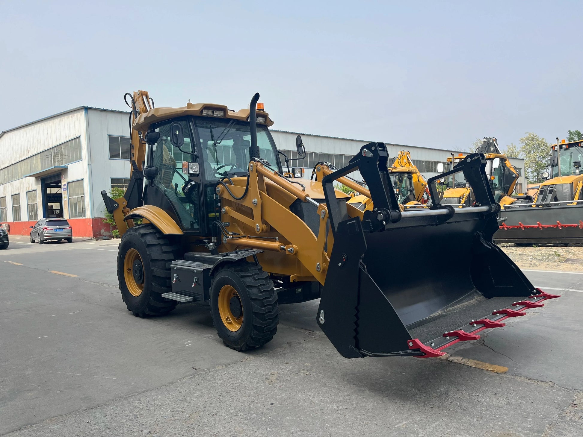 Backhoe Loader China Manufacturer Front Loader 4X4 Agricultural tractor Wheel Loader Cummins diesel Engine Customizable Digger Good Vibrations