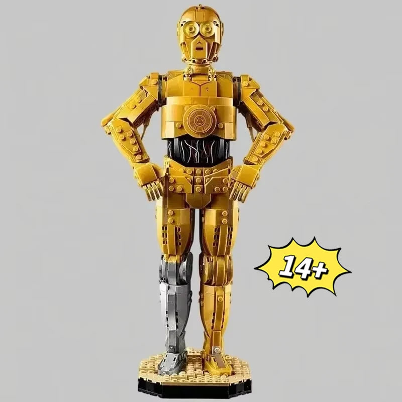 2025 NEW 75398 1140pcs C-3PO Droid Model Building Blocks Bricks DIY Assembly Home Decor Toys for Children Boy Christmas Gifts Good Vibrations