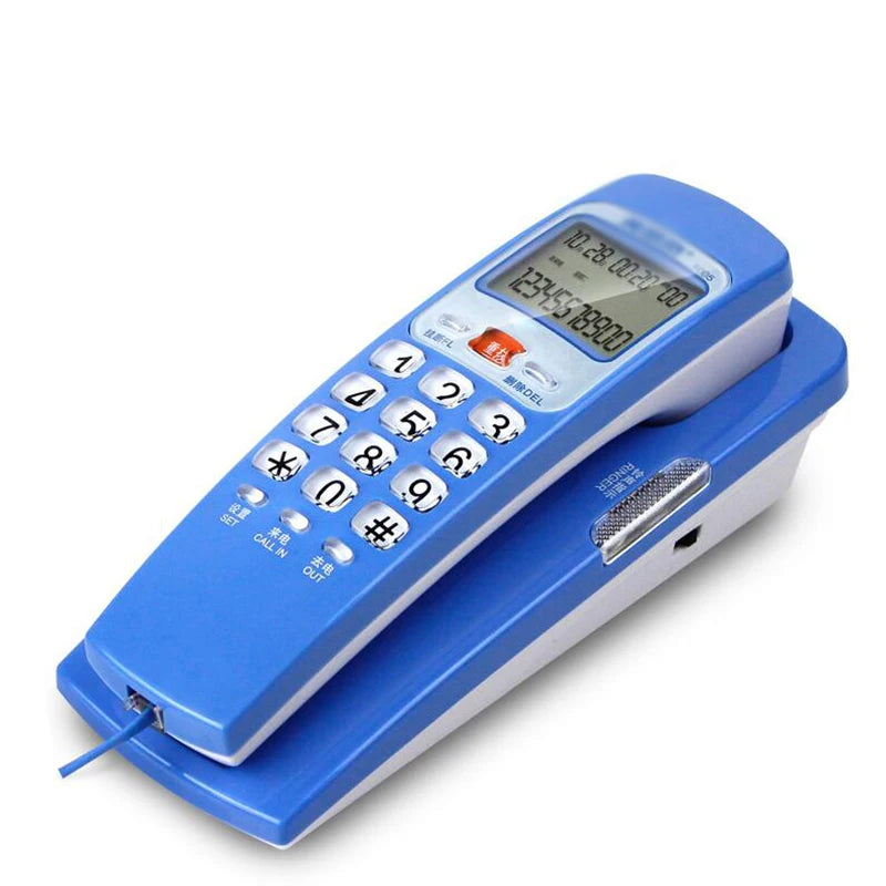 Corded Phone Landline Telephone With FSK / DTMF Caller ID,Ringtone Adjustment,Support Callback for Home Office telefono fijo Good Vibrations