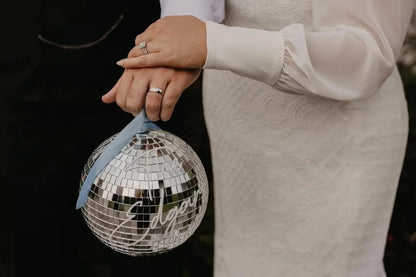 Personalised Disco Ball 20cm Party & Wedding Decor Unique Gift Disco Theme Parties DIY Weddings Showers Events Hen Do Good Vibrations