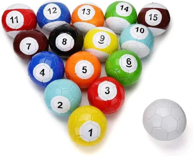 Unique Inflatable Billiard - Footpool Table w/16 Balls! Ideal for Soccer Parties, Team - building, Bar & Backyard Fun Good Vibrations