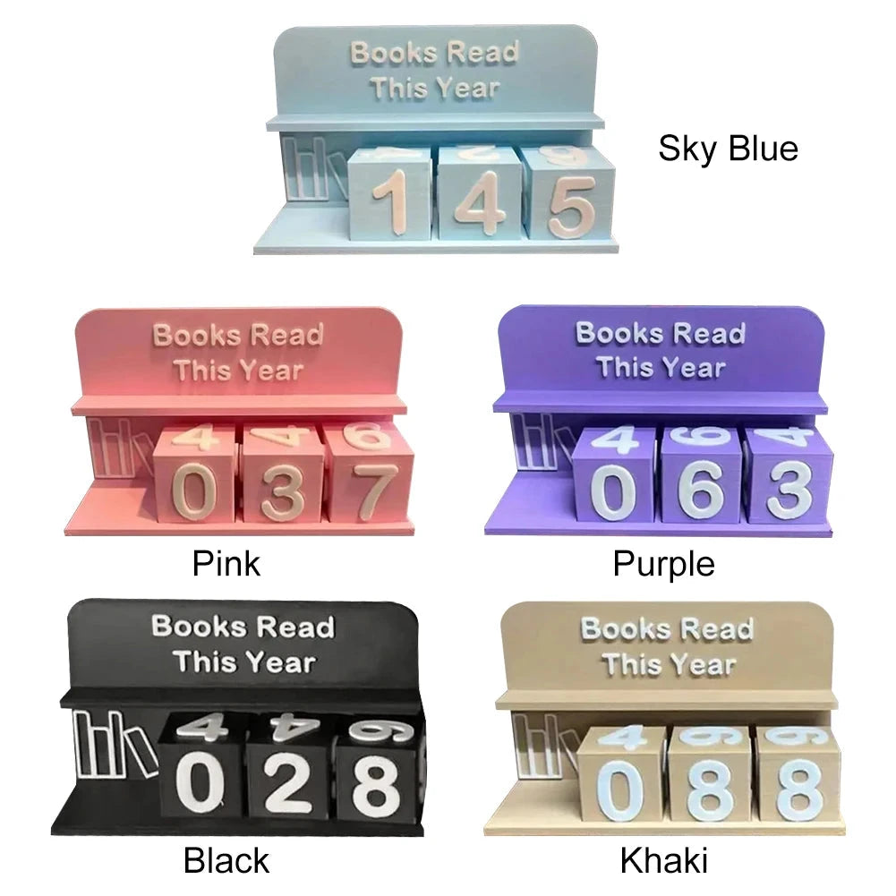 Books Read This Year Counting Ornaments 3D Printed Book Read Tracker Library Decor Ornament for Teachers Writers Library Lovers Good Vibrations