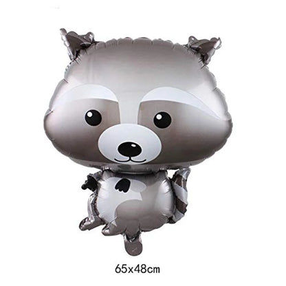Woodland Animals Birthday Decoraiton Balloon Fox Hedgehog Raccoon Deer Bear Helium Foil Balloons Forest Theme Party Decor Good Vibrations