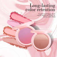 Vibrant Blush Palette, Multi-Color Gradient Design, Lightweight & Blendable Color, Face Cosmetics, With Easy-To-Use Mirror Good Vibrations