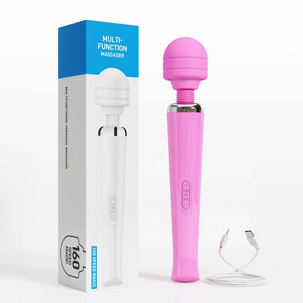 Powerful Magic Wand Vibrator for Women Big AV Body Massager G Spot Clitoris Stimulator USB Charging Adult Sex Toys for Woman Good Vibrations Adult Super Store