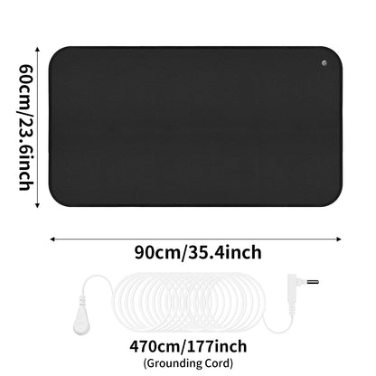Grounding Mat for Feet Earth Connected Wellness for Pain Relief Muscle Tension Relaxation Travel 25-120CM Grounding Pad Good Vibrations