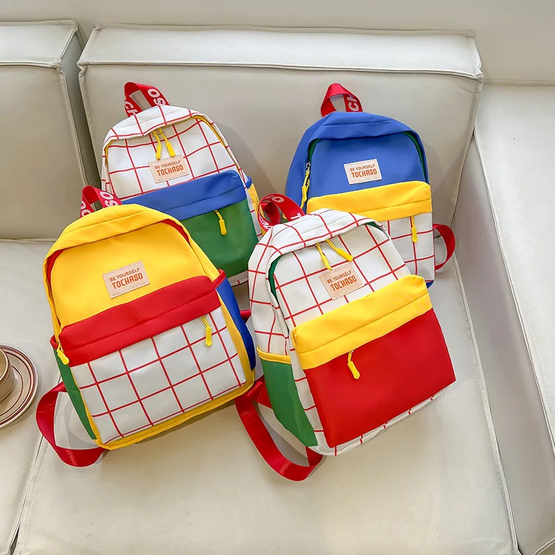 Kids Backpacks for Boy Kindergarten Backpack Fashionable Mother Kids Bags for Girl Toddler Backpacks Kawaii Backpacks Mochila Good Vibrations