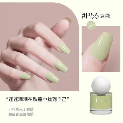 Nail Polish No Bake Quick Dry Lasting Non-peeling Nail Polish No Smell Summer White Light Bulb Nutrition Foot Nails Art Tools Good Vibrations