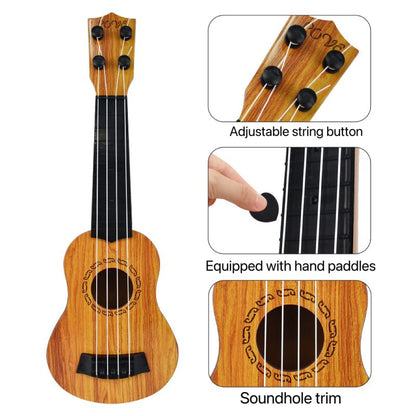 35cm Children Guitar Toy Can Be Used To Play Elementary Instruments With Paddles Simulating Yukrili Music Toys Good Vibrations