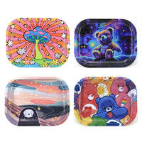 Various Pattern Designs Rolling Tray Herb Tinplate Plate Grinder Tools Rolling Tray 180 x 140 MM Herb Tobacco Smoke Accessories Good Vibrations Adult Super Store
