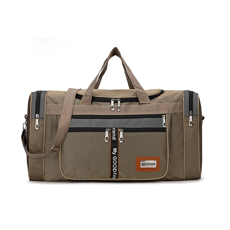Travel Bag Large Capacity Handbag Portable Outdoor Carry Luggage Convenient Practical Male's Weekend Duffle Bags Good Vibrations