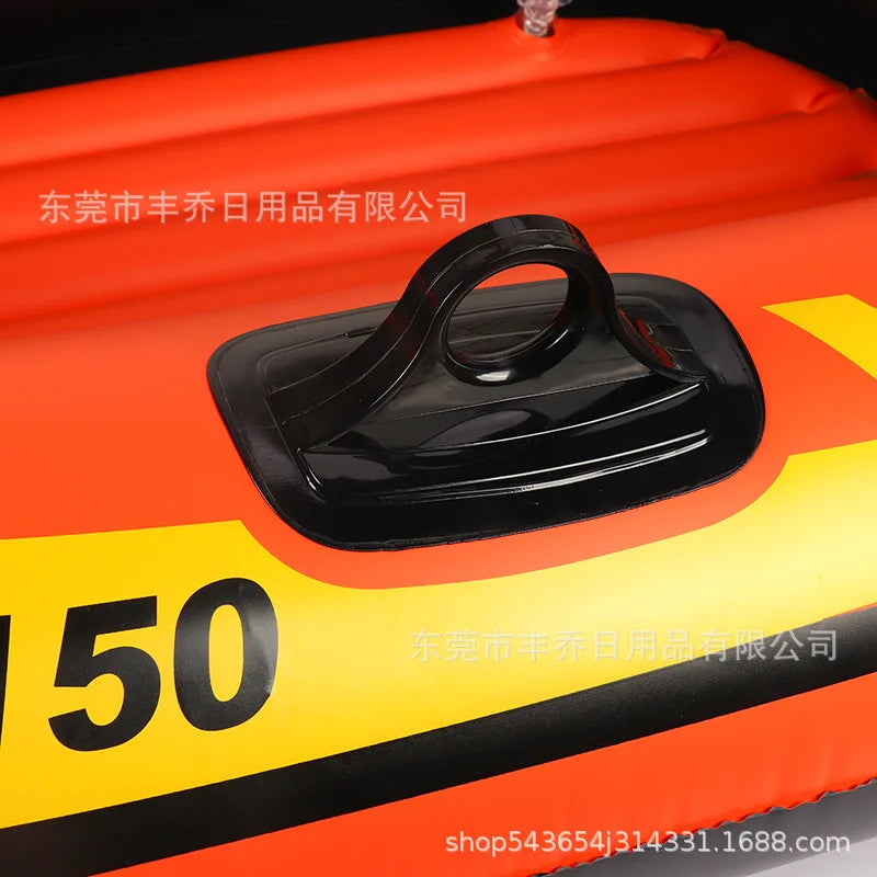 Inflatable Boat Outdoor Inflatable Fishing Bo at Single Rafting Swimming Pool Toy Boat Good Vibrations