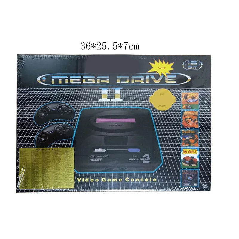 Retro 16Bit Game Console for Sega Mega Drive 2 Old Fashioned MD Game Console(Include 5 different kind of games) Good Vibrations
