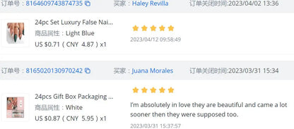 Pink French Style Fake Nails Pink Gradient Press on Nails Sweet Girls Charms Manicure Square Head Ballerina False Nails Patches Good Vibrations