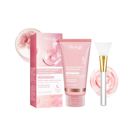 Collagen Peel off Mask Deep Cleansing Pores Oil Control Turmeric Wrapping Night Face Mask for Brightening Rejevenation Skin Care Good Vibrations