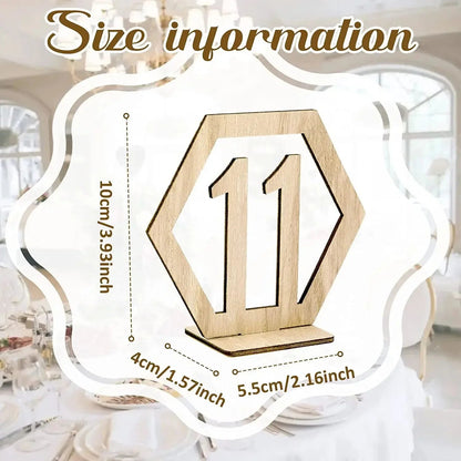 1set Wedding Party Table Number Plate, Wooden Message Clip, Suitable for Birthday Parties, Wedding Parties, Desktop Decoration. Good Vibrations