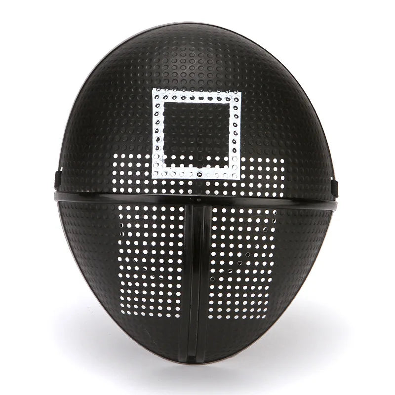 Halloween Cosplay Disguise Masks Triangle Circle Square Mask Black Full Face Mask Film Theme Costume Supplies Good Vibrations