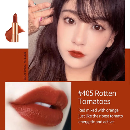 Matte Lipstick Set 3 Colors Lip Stick with Sliver Chain Bag Package Velvet Lip stick Gift Box Private Label Make Up 3.5gx3 Good Vibrations