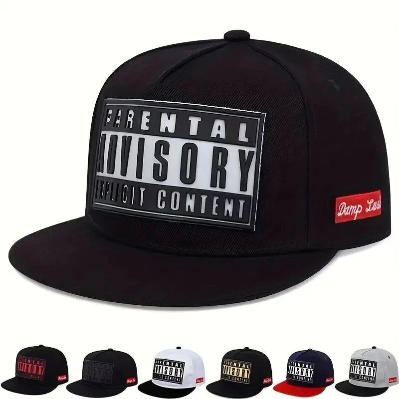 European and American cross-border hot three-dimensional letter printing baseball hat men and women flat brim hip-hop hat street Good Vibrations