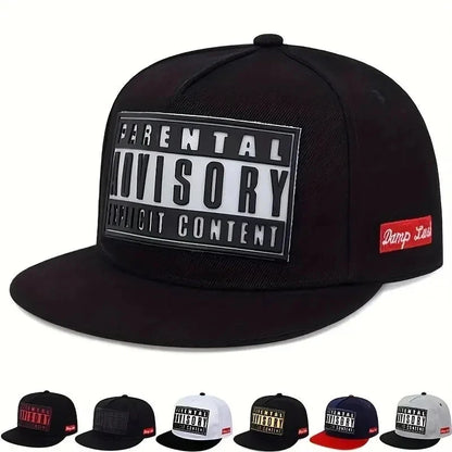 European and American cross-border hot three-dimensional letter printing baseball hat men and women flat brim hip-hop hat street Good Vibrations