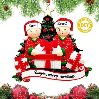 Christmas Tree Hanging Ornaments DIY Personalised Holiday Home Decor Gifts Navidad New Year 2026 Christmas Decorations for Home Good Vibrations