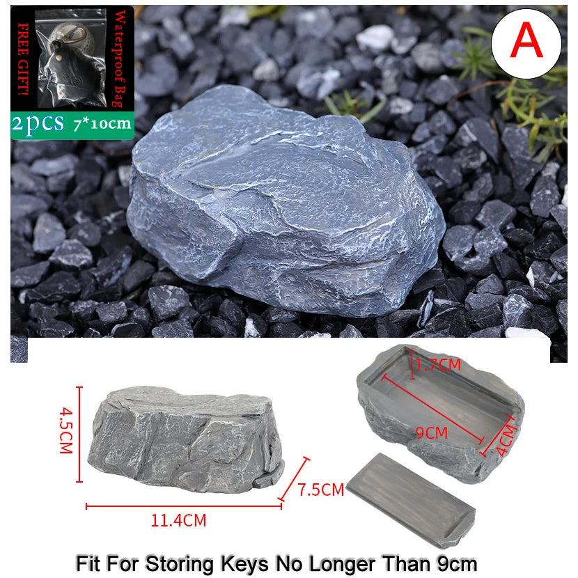 Sight Secret Rock Stone Shape Key Safe Box Hidden Storage Compartment For Home Garden RV Spare Keys Safes Free Gift Zipper Bag GOOD Vibrations Adult Super Store