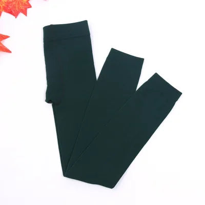 Plus Velvet Children Pants Winter Girls Leggings Warm Leggings For Kids Candy Colors Girls Trousers 3-9 Year Baby Leggins Good Vibrations