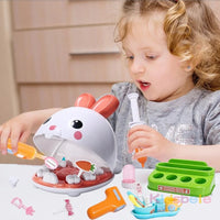 Kids Dentist Role Play Toy – Bunny Teeth Game with Dental Tools, Educational Pretend Play, Fun Interactive Gift Good Vibrations