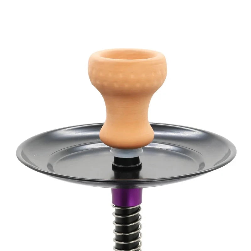 Arab shisha bar KTV single aluminum alloy, glass single tube color, hookah set Good Vibrations