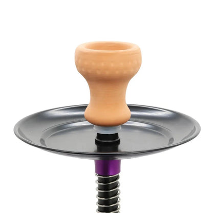 Arab shisha bar KTV single aluminum alloy, glass single tube color, hookah set Good Vibrations