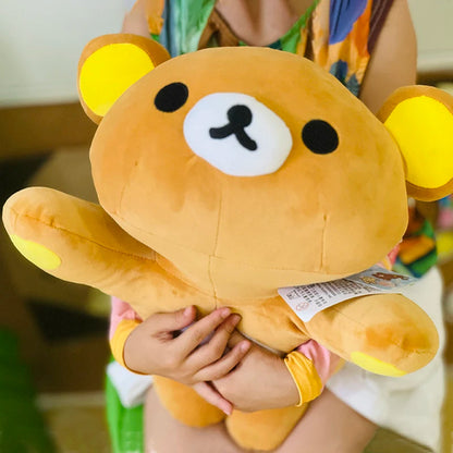 Anime Rilakkuma Cartoon Plush Doll Soft bear Toys Kawaii Room Decor Teddy Bear Plushies Cute Couple Bear Xmas Gifts For Girls Good Vibrations