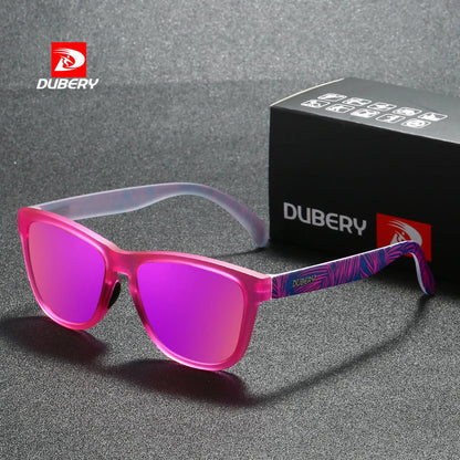DUBERY Full Rim Polarized Sunglasses For Men And Women 28 Colors Model 550 Good Vibrations