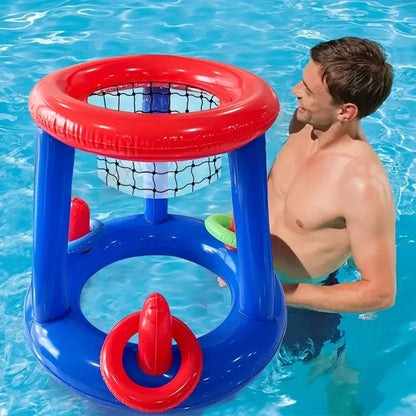 Water basketball hoop. Wholesale of cross-border inflatable water toys. Inflatable basketball hoop with interactive Good Vibrations