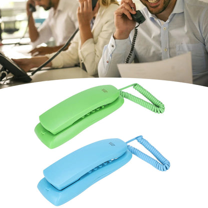 Landline Phone Wall Mountable Telephone Desktop Fixed Wired Phones with Mute Pause Function for Office Home Hotel Phone Good Vibrations