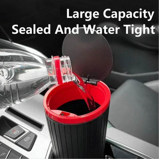 Universal Car Trash Bin Can Mini Auto Dust Organizer Car Interior Rubbish Bag Garbage Container Storage Box Bucket Auto Accessor Good Vibrations