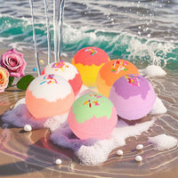 Bath Bombs Rose Gift for Women, 6pcs Handmade Bubble Bath Fizzes Rich in Essential Oils, Perfect for Christmas Good Vibrations Adult Super Store