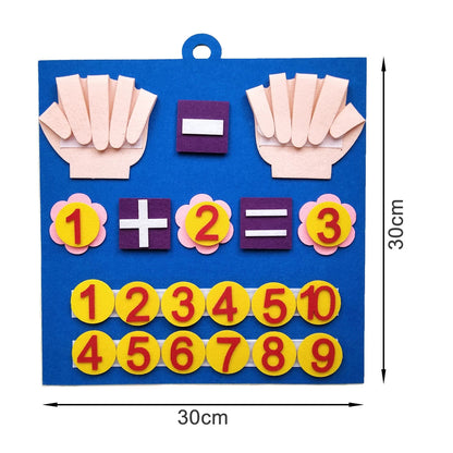Toddler Montessori Toys Felt Finger Numbers Math Toy Children Counting Early Education Learning Game For Kids Intelligence Good Vibrations