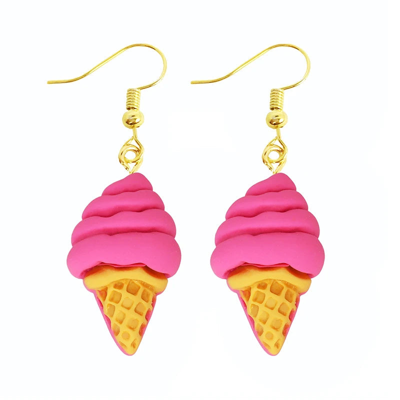 Earrings For Women Girls Cute Foods Hamburg Pizza Chicken Leg Candy Bottle Handmade Candy Kids Funny Resin Good Vibrations Adult Super Store