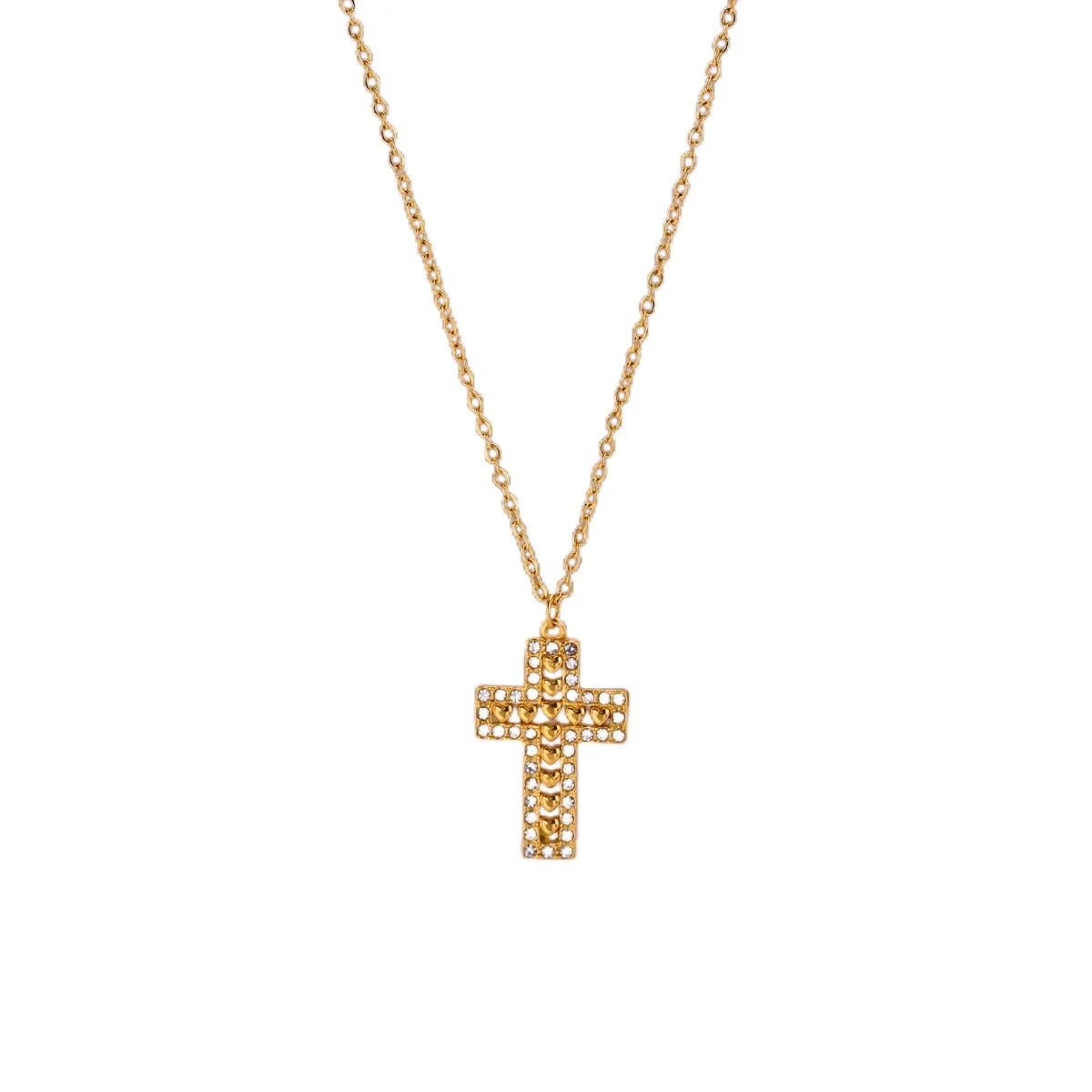 Cross Necklace For Women Bohemian Jesus Virgin Mary Choker Boho Zircon Collars Stainless Steel Long Chain New In Neck Jewelry Good Vibrations