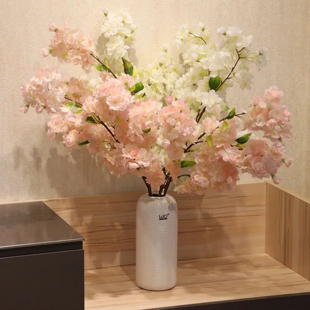 Party Table 4 Branches Wedding Decor Artificial Sakura Home Decoration Fake Flower Cherry Blossom Good Vibrations
