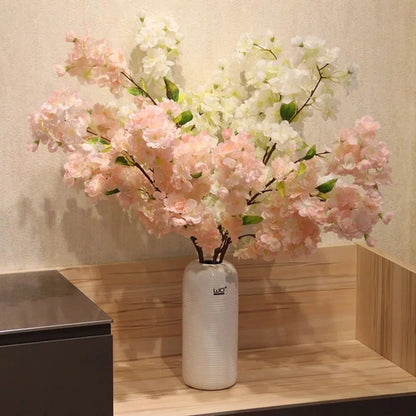 Party Table 4 Branches Wedding Decor Artificial Sakura Home Decoration Fake Flower Cherry Blossom Good Vibrations