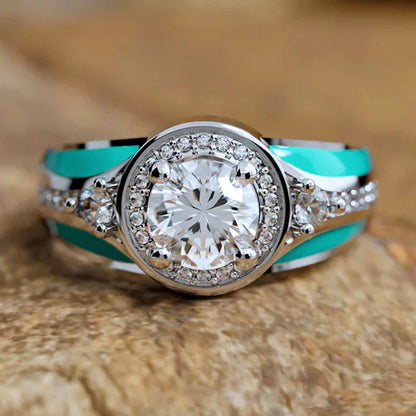 2026 Aesthetic Enamel Flower Finger Ring for Women Wedding Party New 2026  Silver Color Luxury Cubic Zirconia Jewelry Gift Good Vibrations