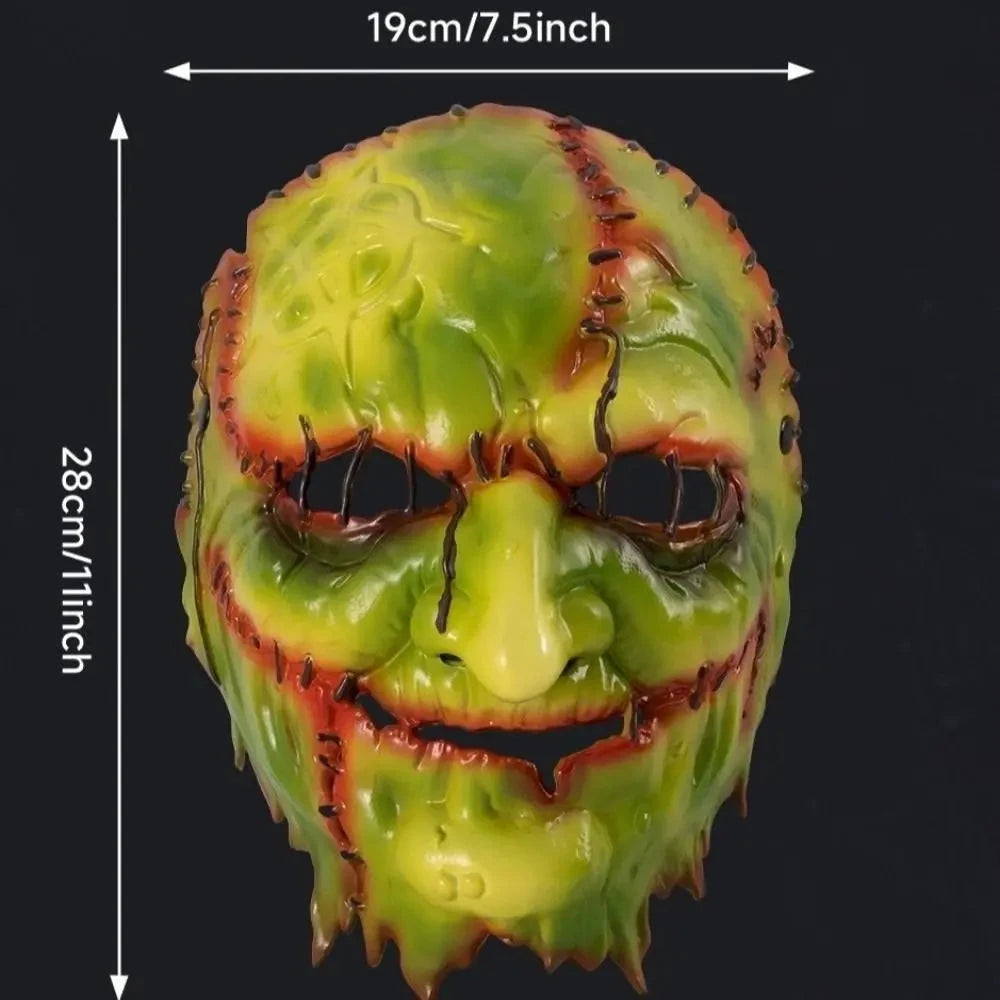 Blood Scar Halloween Witch Mask Facepiece Masquerade Dark Forest Mask Cosplay Old Man Face Scary Killer Devil Mask Halloween Good Vibrations