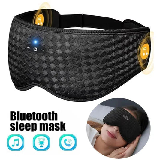 Bluetooth 3D Eye Mask Sleep Headphones Soft Cotton Blindfold Wireless Sleep Mask Speaker Microphone Comfortable Music Earphones Good Vibrations