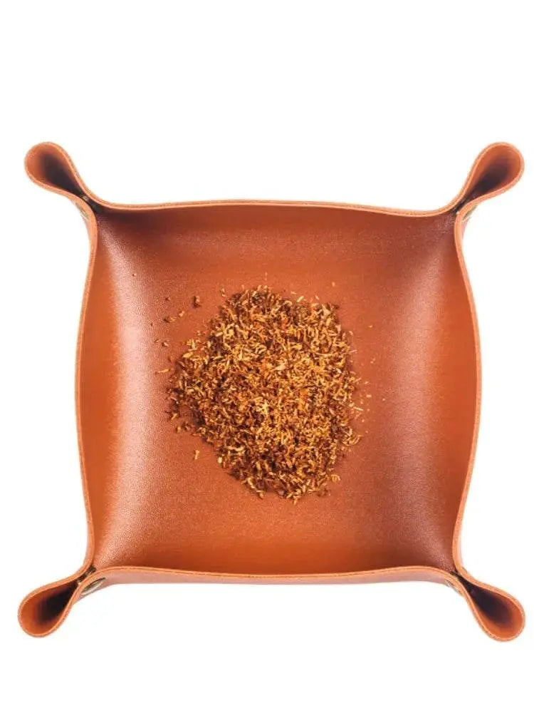 Leather Herb Tobacco Rolling Tray Foldable Cigarette Tobacco Rolling Tray Tobacco Roller Grinder Tray Herb Tobacco Storage Tray GOOD Vibrations Adult Super Store