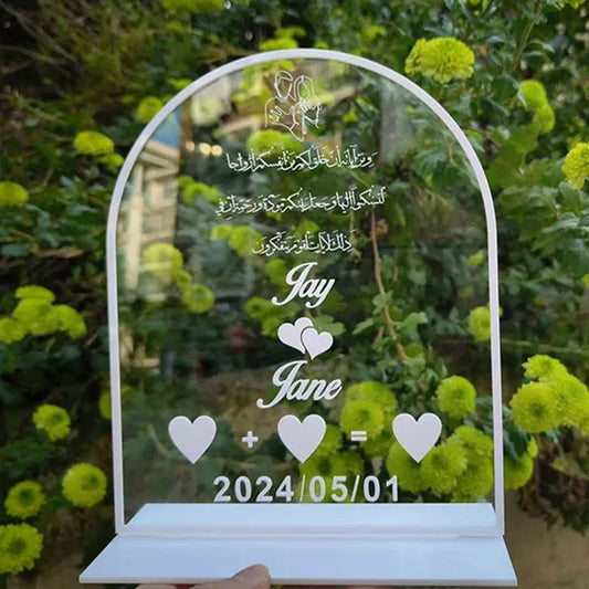 Personalized Wedding Acrylic Thumb Board Wedding Welcome Sign Mirror Acrylic Frame Wedding Party Decor Favor Enrich Your Wedding Good Vibrations