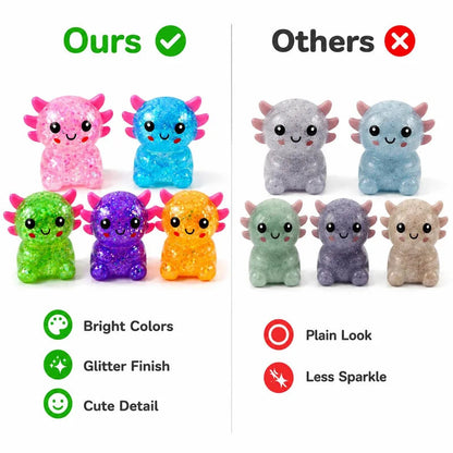 Axolotl-Shaped Party Favors Suitable for Adult Novelty Gifts, Clear Glitter Suitable for Bachelorette Wedding Graduation Birthd Good Vibrations