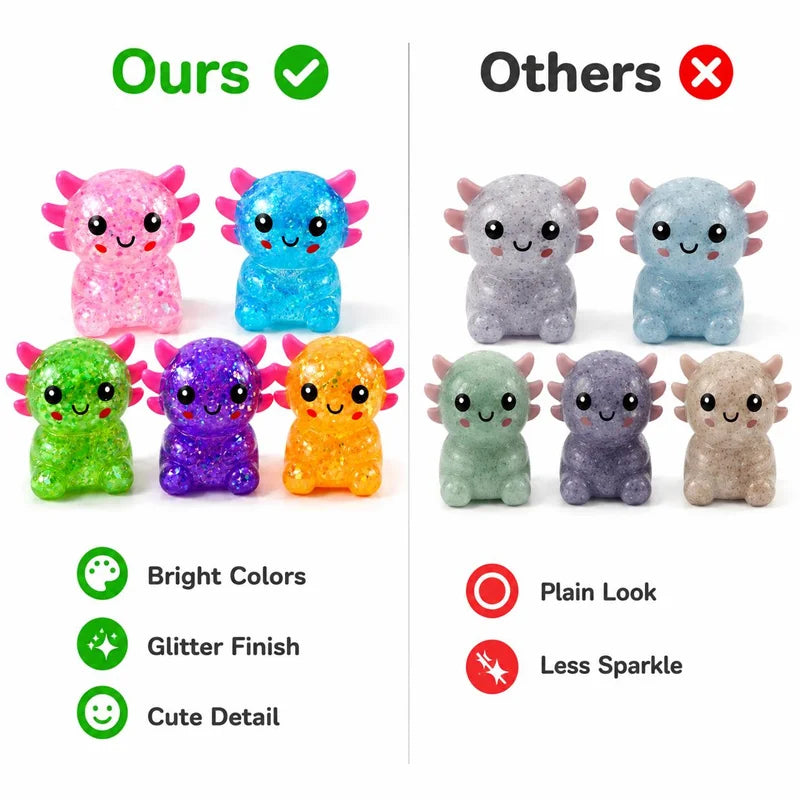 Axolotl-Shaped Party Favors Suitable for Adult Novelty Gifts, Clear Glitter Suitable for Bachelorette Wedding Graduation Birthd Good Vibrations