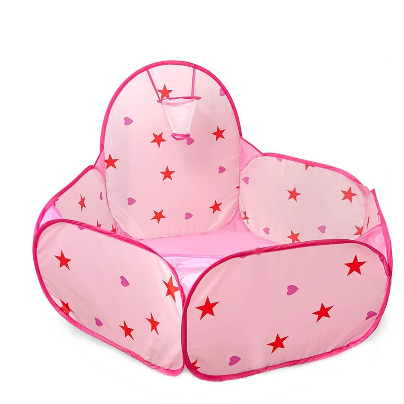 Toy Tent Cartoon Play Game House Ball Pool Pits With Basket Sport Portable Foldable Outdoor Educational Toys For Children Kids Good Vibrations