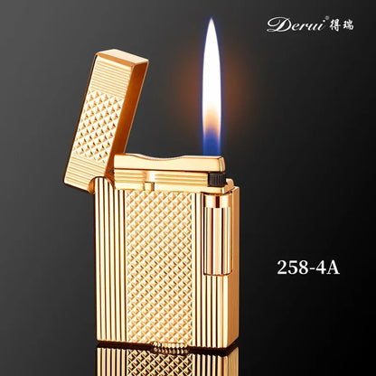 Metal Stripe Loud Lighter Unusual Lighters Cigarette Lighter Creative Wheel Lighter Butane Gas Lighter Open Fire Square Lighter Good Vibrations Adult Super Store